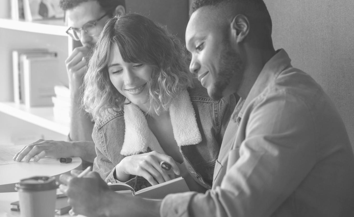 Team collaboration on financial education materials